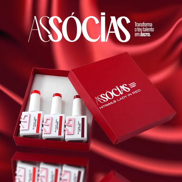 Colección de esmaltes en gel Lady in Red - 3 colores