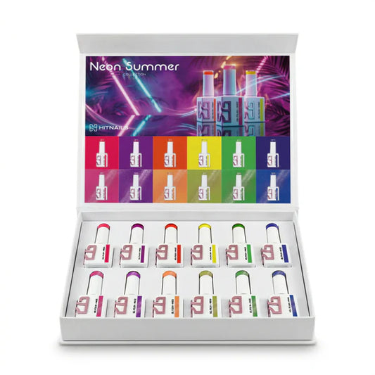 Coleção Verniz Gel Neon Summer - 12 Cores